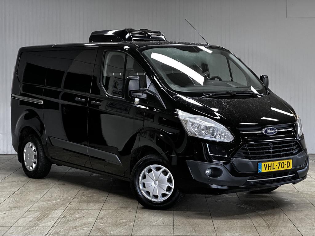 Ford Transit Custom 270 2.0 TDCI L1H1 Ambiente/ KOELAUTO !/, Auto's, Voorwielaandrijving, Euro 6, Zwart, Bedrijf