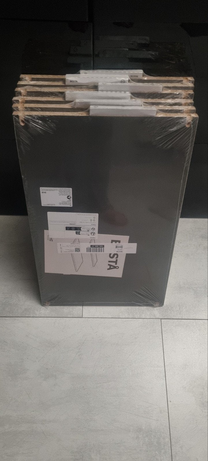 6x IKEA Besta plank grijs - Nieuw in verpakking, Ophalen, Nieuw