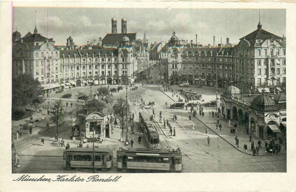 701-424-047 Munchen Karlstor Rondell, Ophalen of Verzenden, Voor 1920, Duitsland