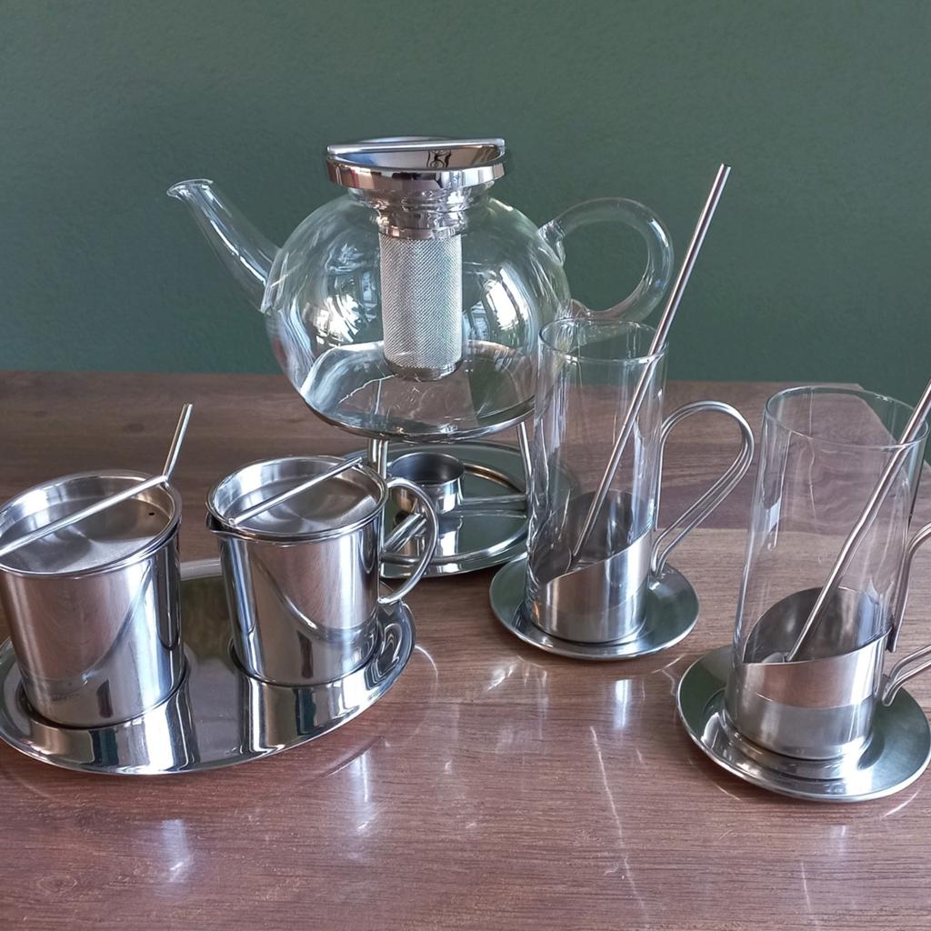 Theeset van WMF. Als nieuw, Overige typen, Ophalen of Verzenden, Overige stijlen, Glas
