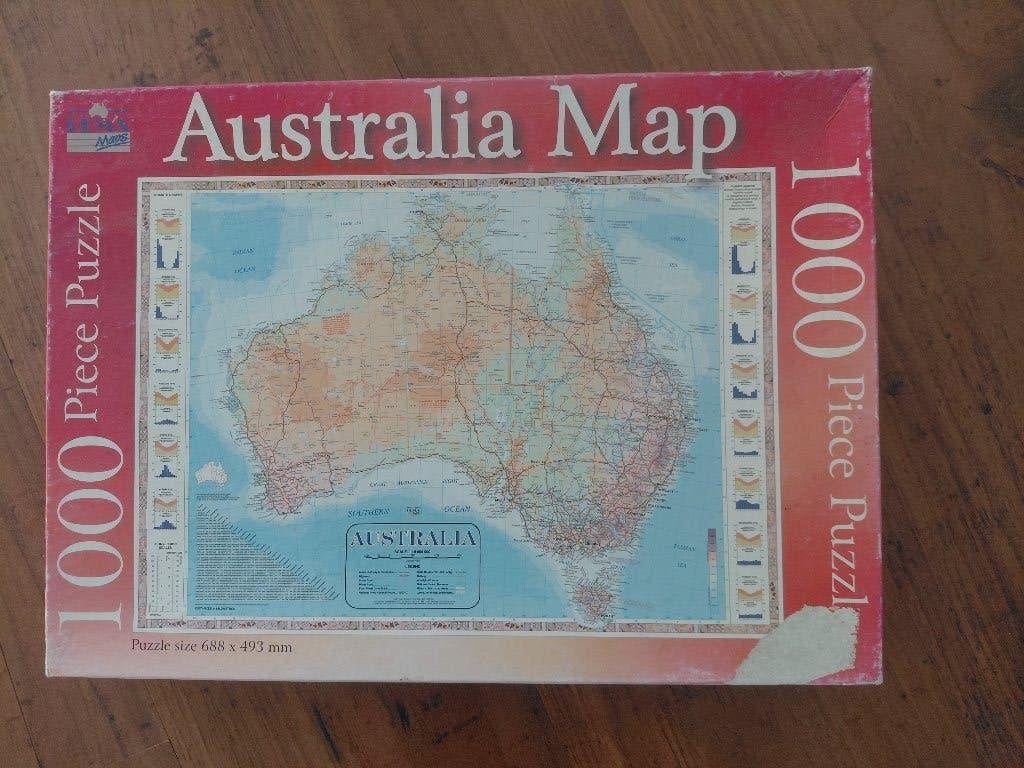 Puzzel Australië 1000 stukjes, Ophalen of Verzenden, 500 t/m 1500 stukjes, Gebruikt, Legpuzzel