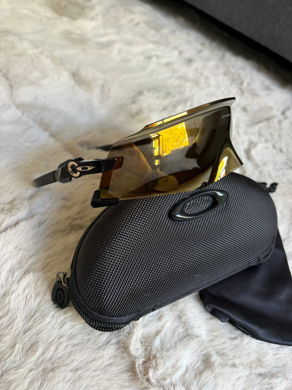 Oakley Kato Prizm 24K polished black – incl hardcase & pouch, Verzenden, Zo goed als nieuw, Overige typen