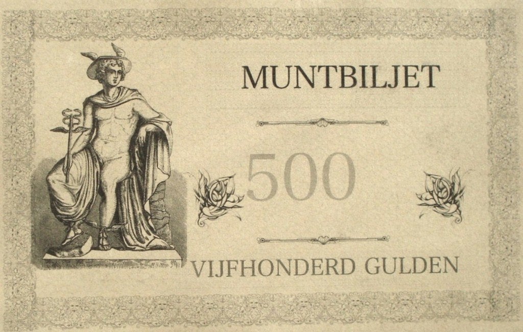 Nederland - Amsterdamse tekenschool 500 gulden z.j. ('20), Ophalen of Verzenden, 500 gulden, Los biljet