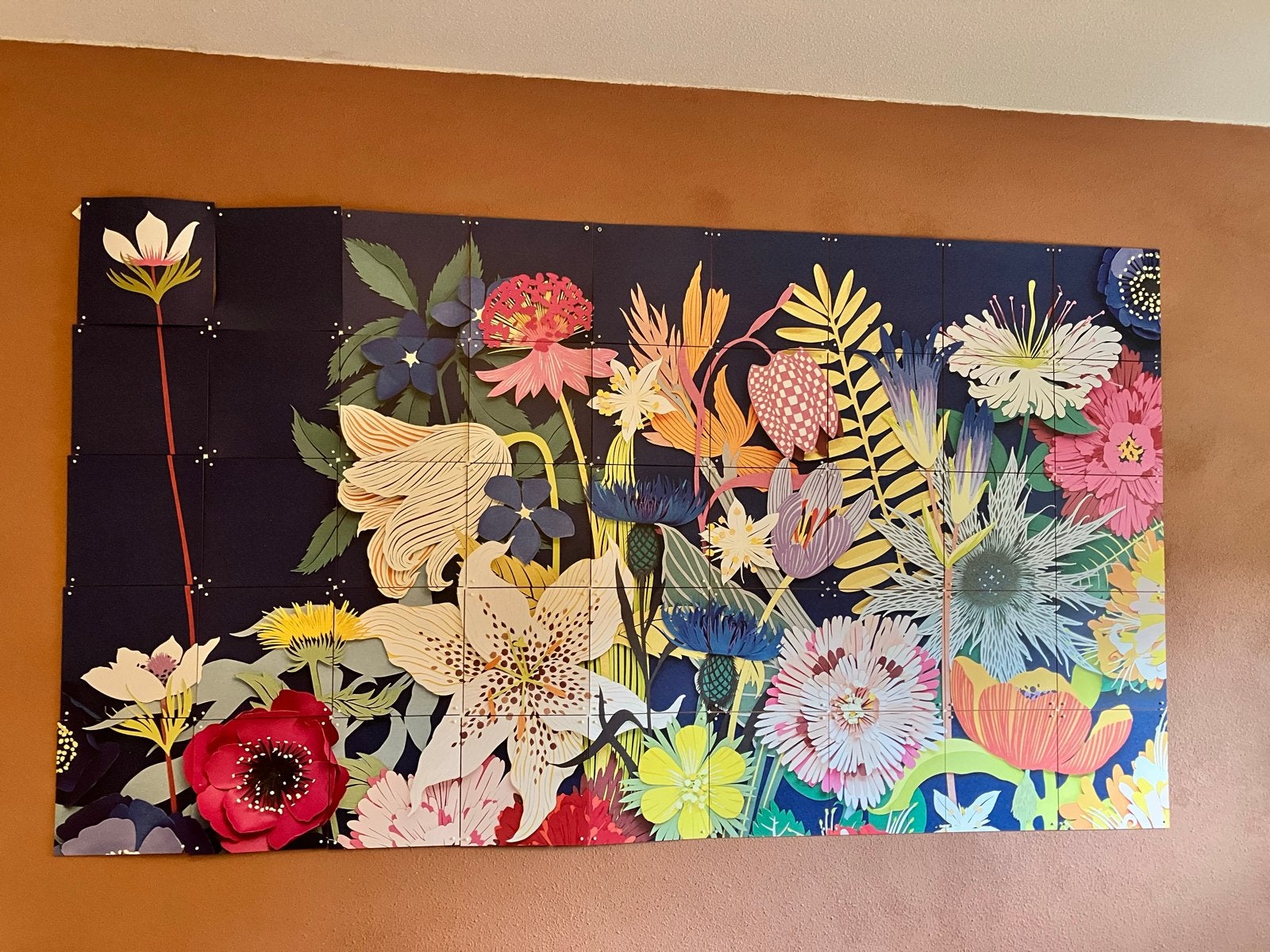 Ixxi met Bloemenprint, Meerkleurig, Ophalen of Verzenden, Zo goed als nieuw, Met ophangsysteem