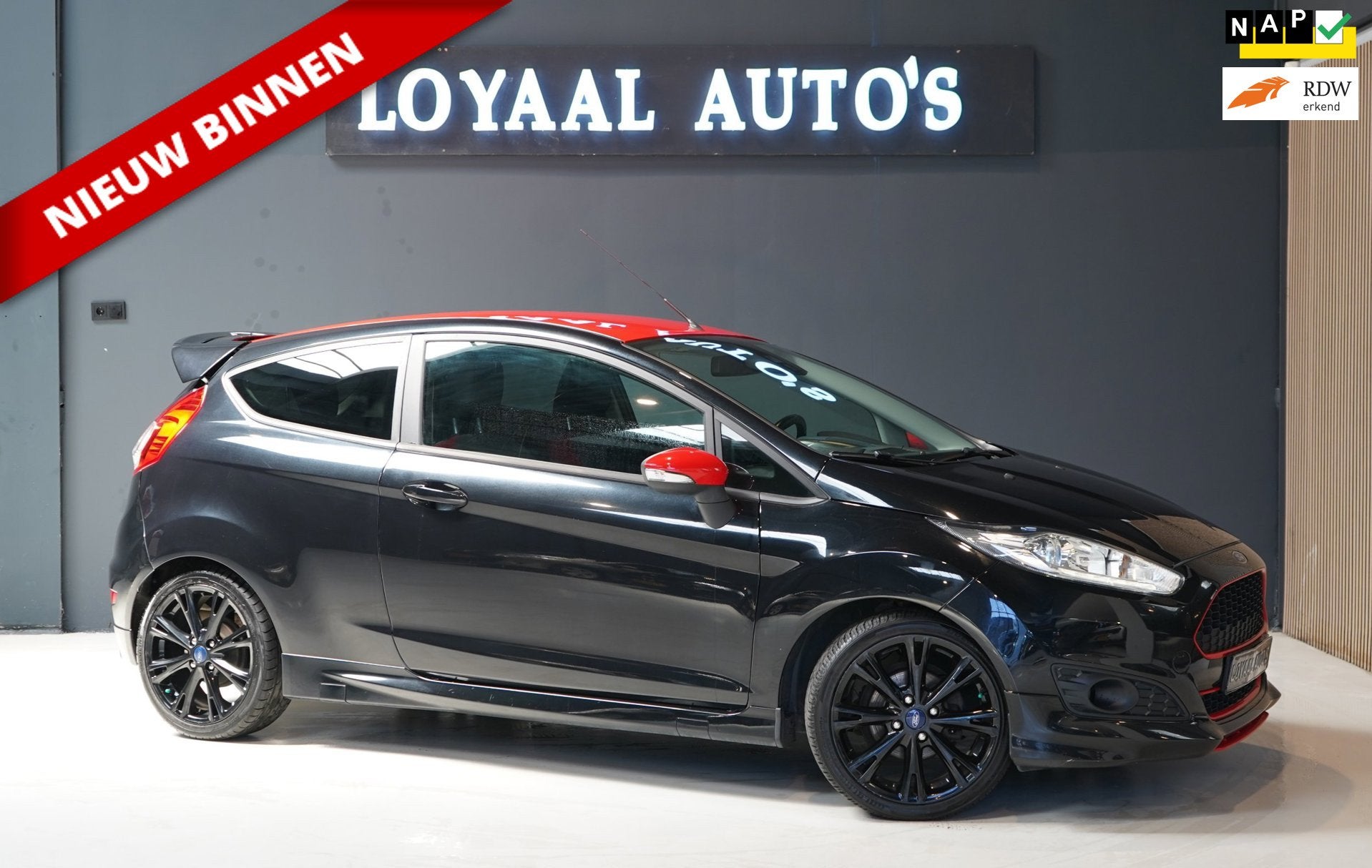Ford Fiesta 1.0 EcoBoost Black Edition | NAVI | AIRCO | CRUI, Auto's, Voorwielaandrijving, Stof, Euro 6, 1028 kg