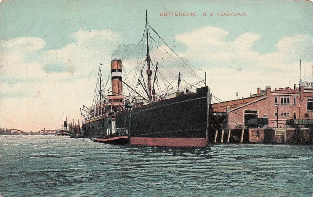 703-307-005 Rotterdam SS Noordam, Verzenden, Voor 1920, Zuid-Holland