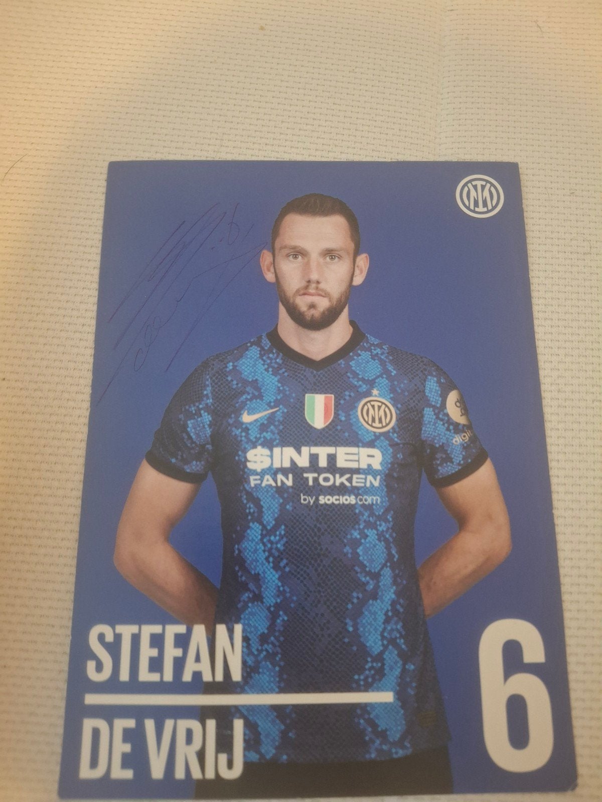Gesigneerde Spelerskaart Stefan de Vrij - Inter Milan, Verzamelen, Ophalen, Buitenlandse clubs