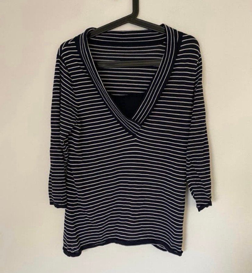 Dames shirt. Gestreept. Maat m, Kleding | Dames, T-shirts, Maat 38/40 (M), Verzenden, Zwart, Zo goed als nieuw
