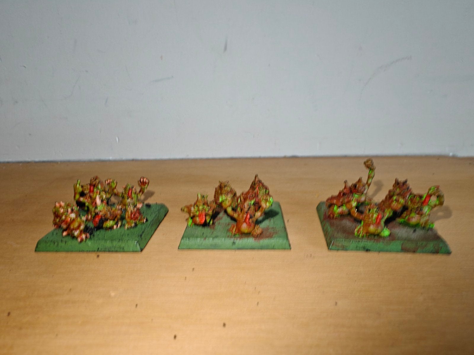 Warhammer Fantasy Nurglings- Geverfde Figuurtjes, Gebruikt, Figuurtje(s), Warhammer, Ophalen of Verzenden