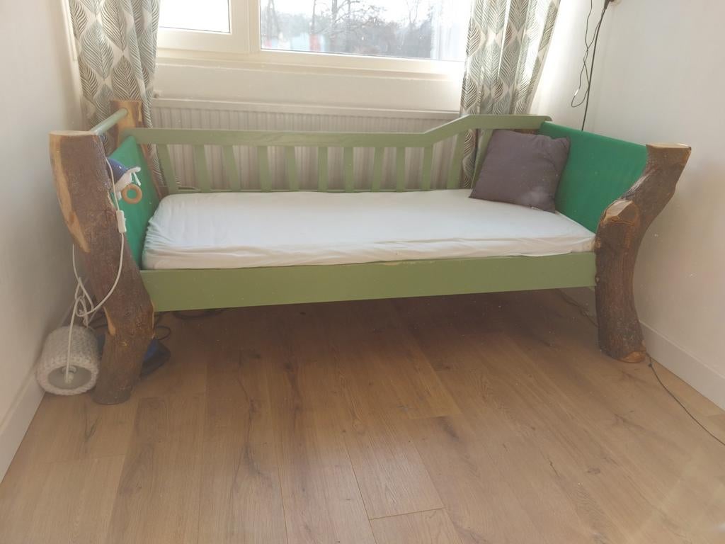 Peuterbed zelfgemaakt uniek, 85 tot 100 cm, Gebruikt, 180 cm of meer, Ophalen