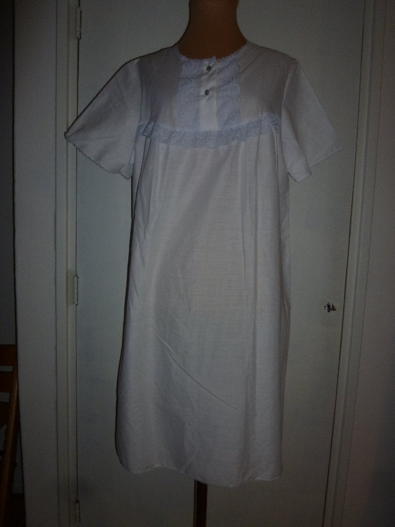 vintage nachthemd maat 48 merk: Allure, Verzenden, Blauw, Nachtkleding