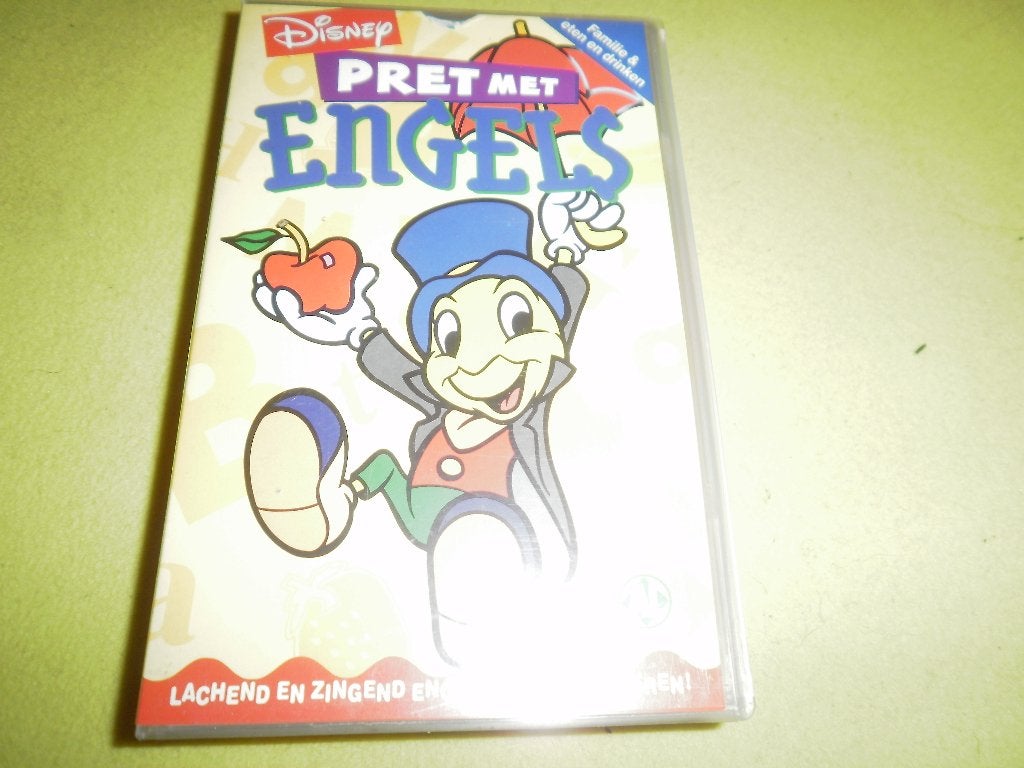 JAPIE KREKEL PRET MET ENGELS! Leuke Disney Classis Op VIDEO!, Tekenfilm, Verzenden, Alle leeftijden, Zo goed als nieuw