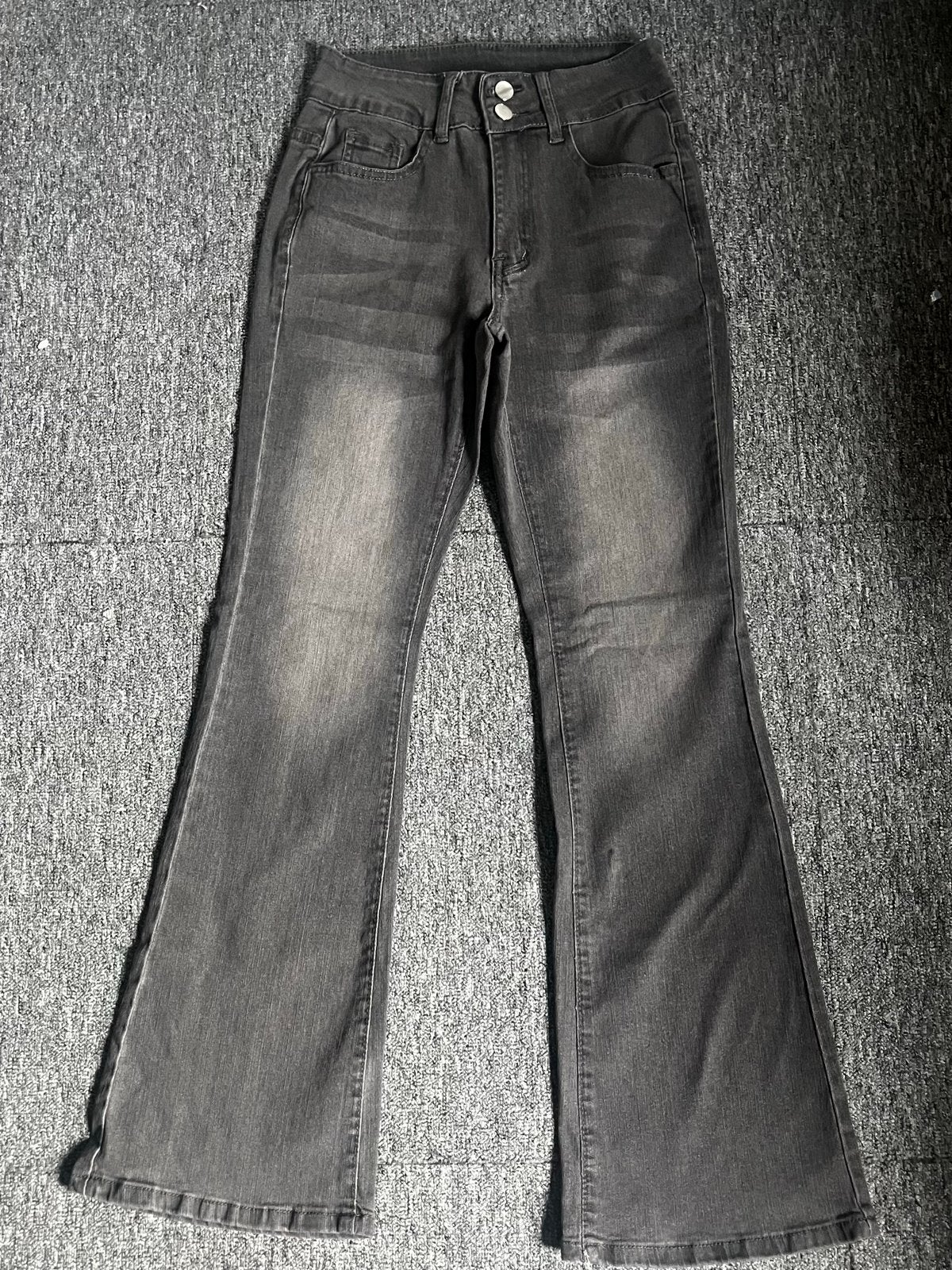 Shein Low Waist Flare Jeans Maat XS, Kleding | Dames, Spijkerbroeken en Jeans, Ophalen of Verzenden, Nieuw, Grijs, W27 (confectie 34) of kleiner