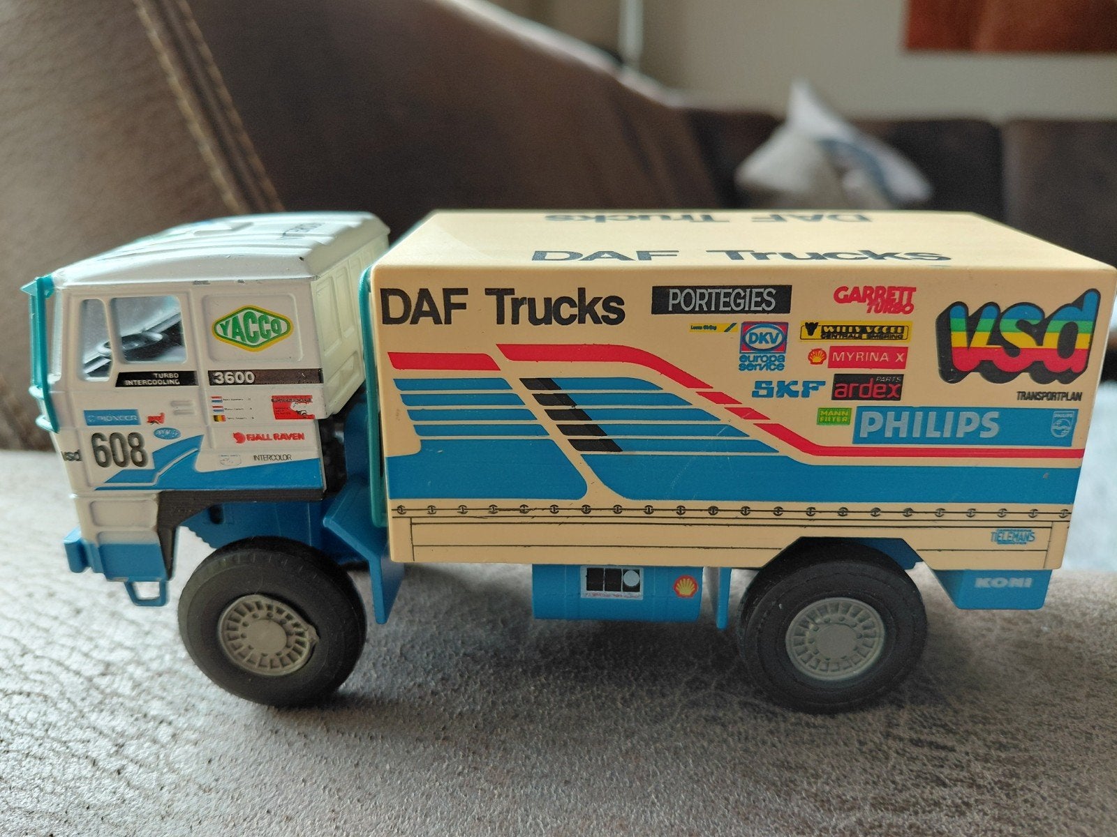 DAF Trucks modelvrachtwagen - Rally Parijs-Dakar, Overige merken, Gebruikt, 1:32 tot 1:50, Ophalen of Verzenden