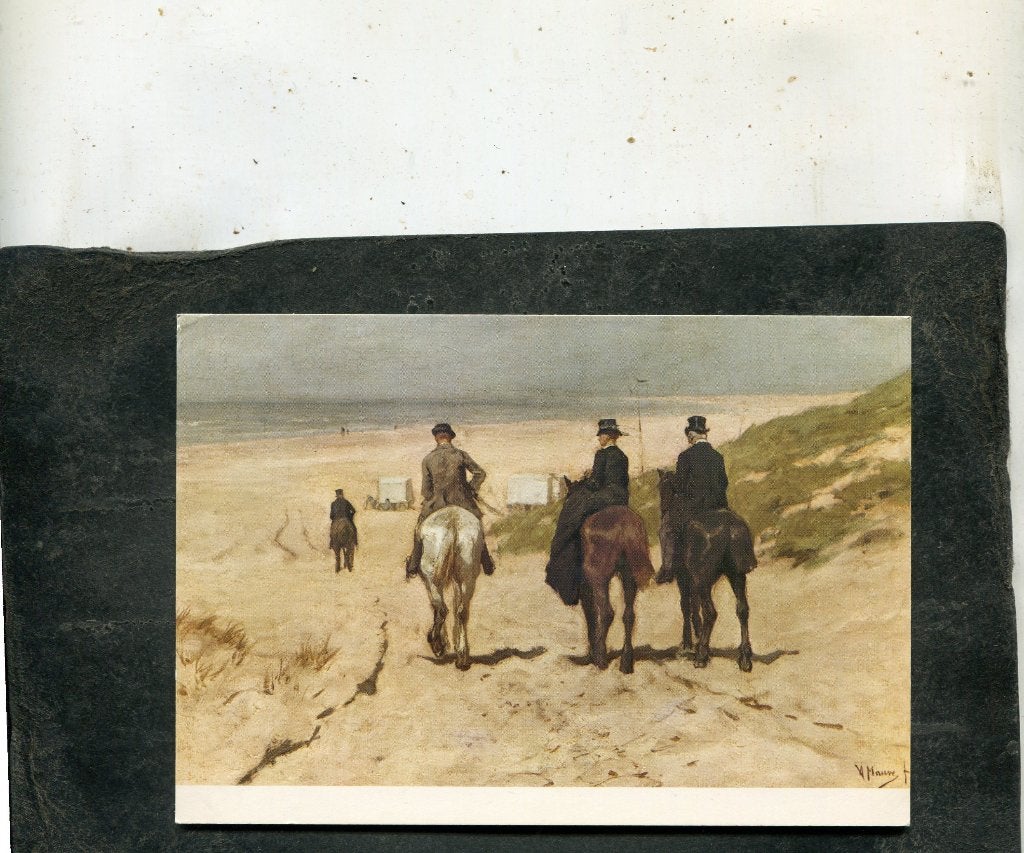 Ansicht Anton Mauve - Morgenrit langs het strand, Verzenden, 1980 tot heden, Ongelopen