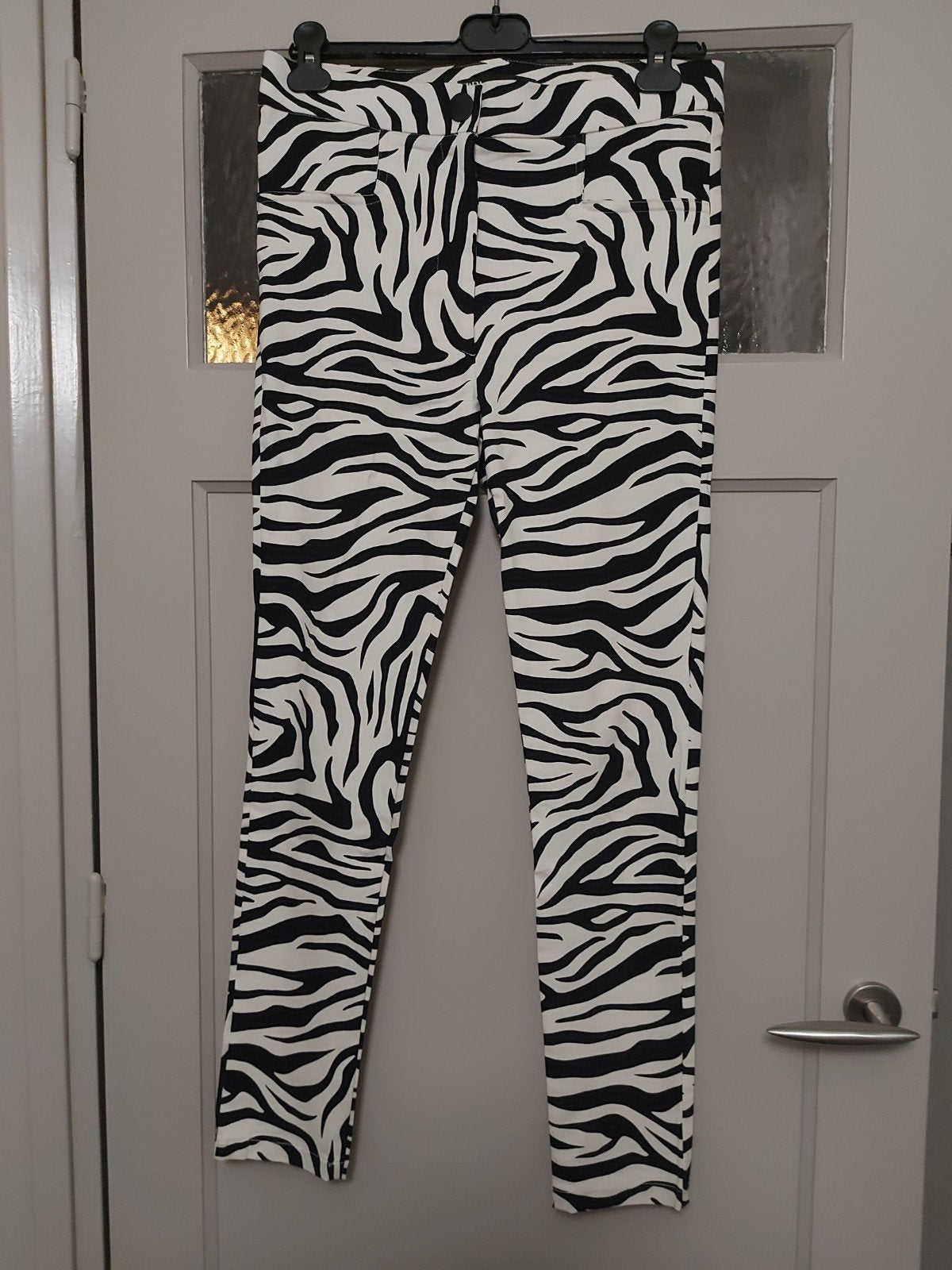 Zara Zebraprint Broek Maat L, Maat 42/44 (L), Nieuw, Ophalen of Verzenden, Lang