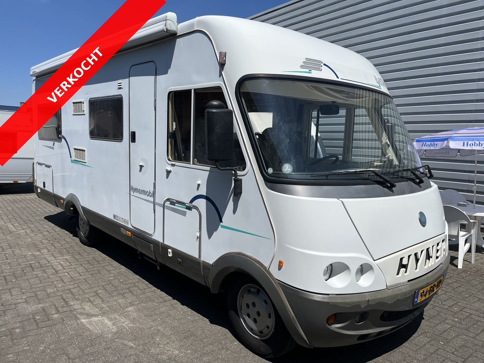 Hymer B 654 VERKOCHT (bj 1998), Reservewiel, 6 tot 7 meter, Bedrijf, Diesel