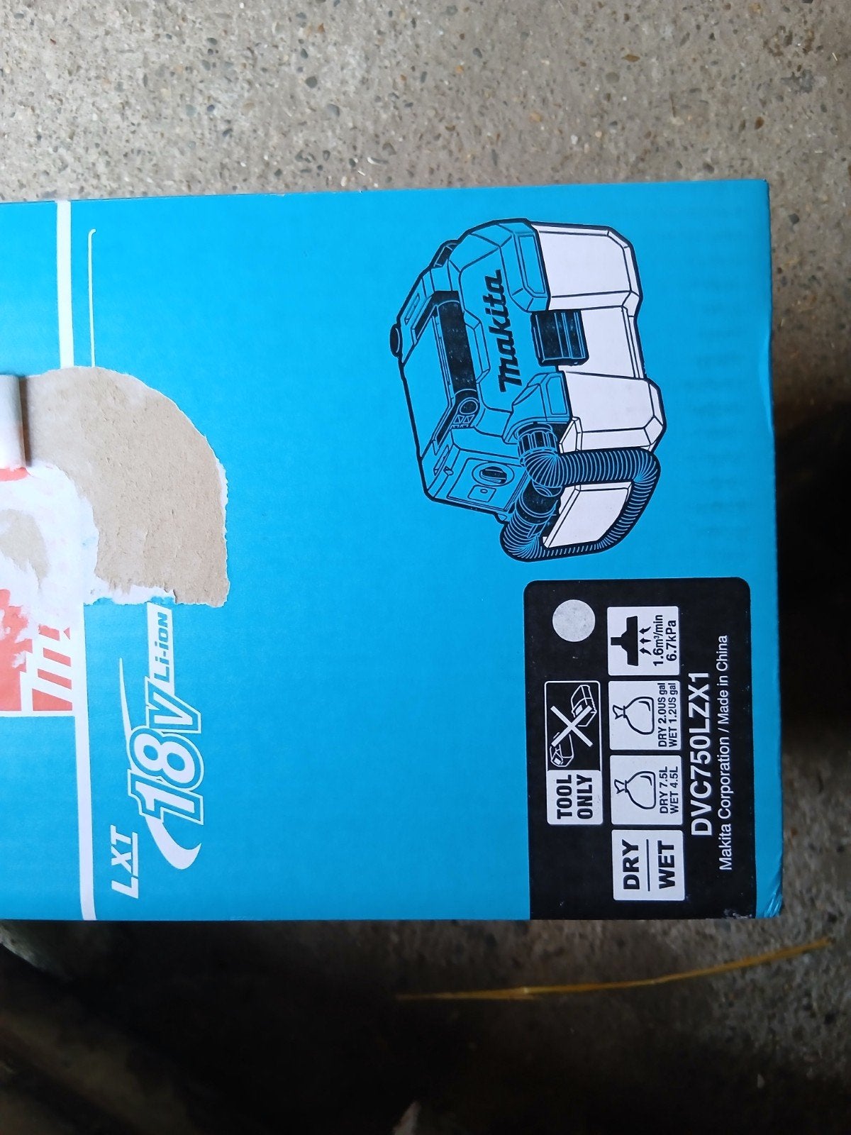 Makita Accu Stofzuiger 18V LXT BL Motor HEPA, Draadloos, Nieuw, Ophalen of Verzenden, Industriële stofzuiger
