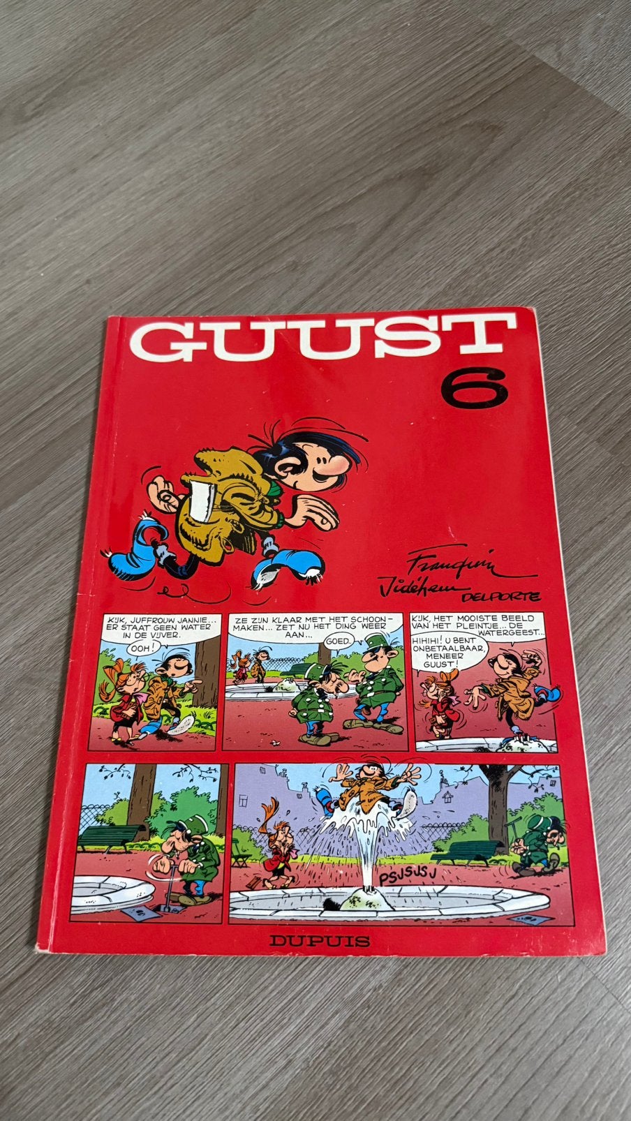 Guust 6 – Franquin – Dupuis, Boeken, Stripboeken, Gelezen, Eén stripboek, Ophalen of Verzenden