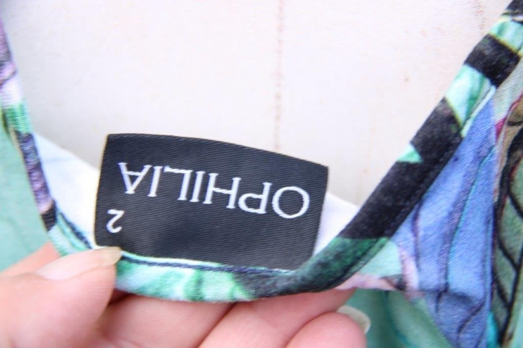 Jurk turquise/ kleur Ophilia mt 2 ( 44) Vaste prijs, Blauw, Maat 42/44 (L), Ophalen of Verzenden, Zo goed als nieuw