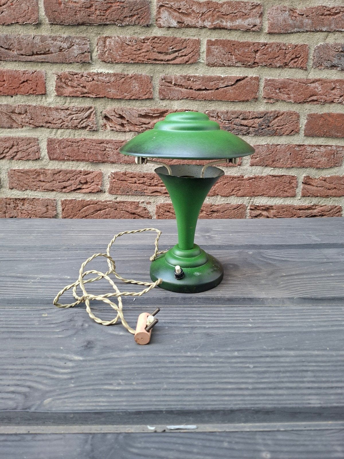 Bauhaus Mushroom Tafellamp Jaren '30!, Ophalen of Verzenden