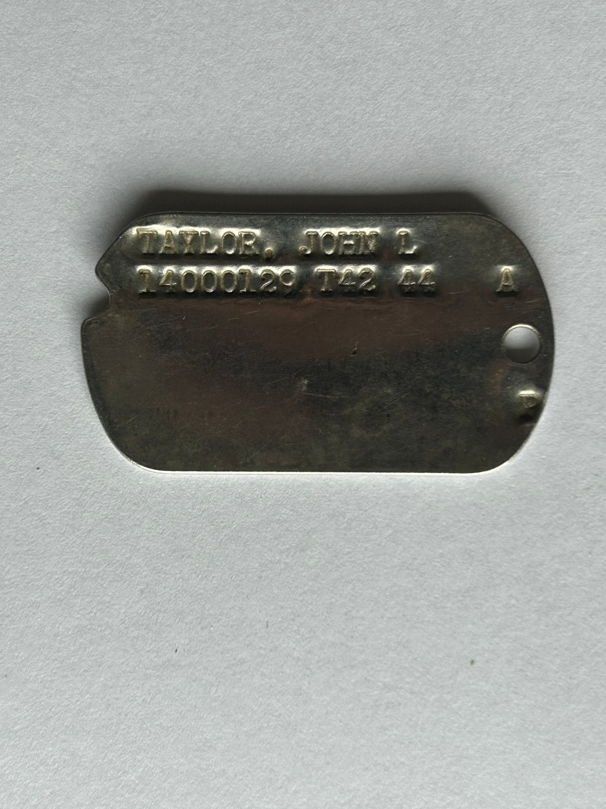 Original ww2 US dogtag, Verzamelen, Ophalen of Verzenden, Marine, Amerika, Embleem of Badge