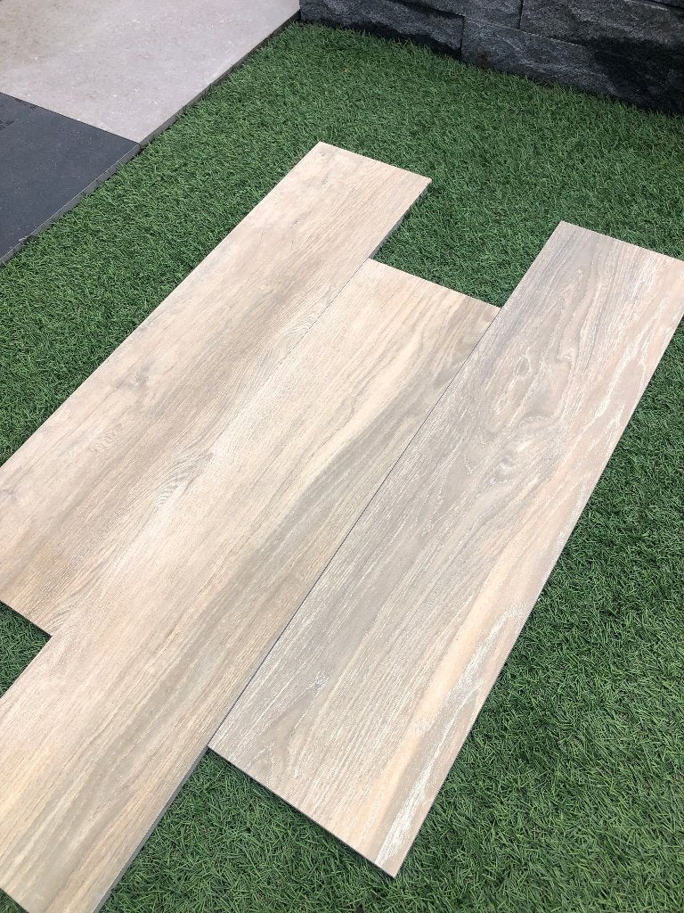 houtlook keramische terrastegels Cognac 30x120x2 cm, Keramiek, Nieuw, Ophalen of Verzenden, 10 m² of meer
