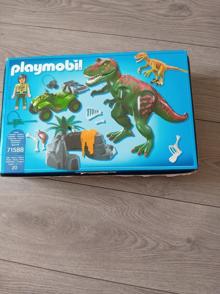 Playmobil Dinosaurus Set 71588 - T-Rex en Ranger, Ophalen of Verzenden, Zo goed als nieuw, Complete set