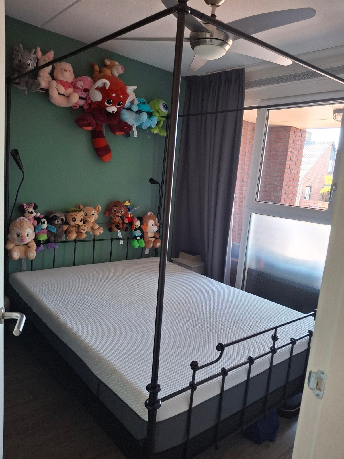 helmelbed 160x200, Ophalen, Gebruikt, Overige typen, Tweepersoons