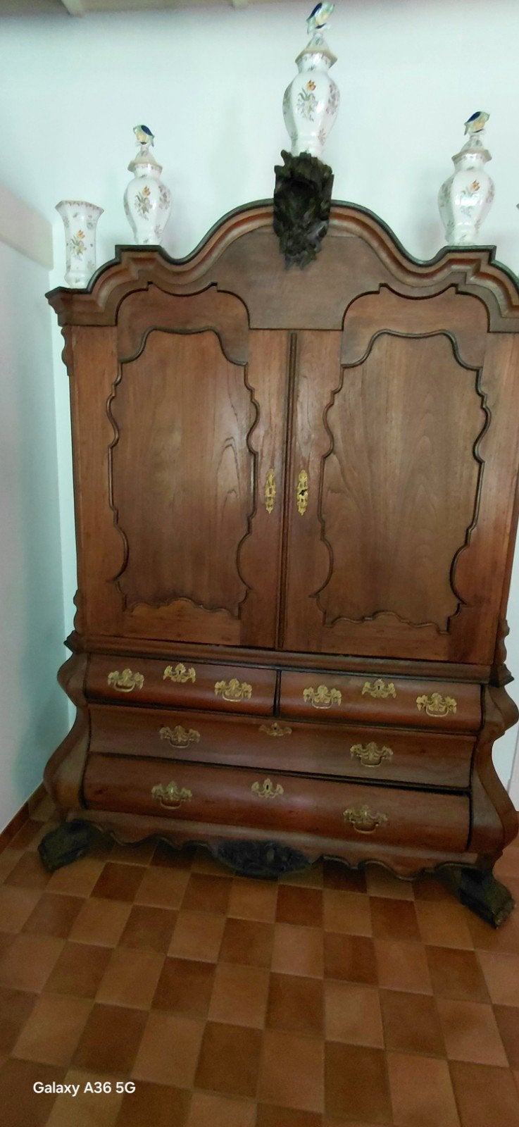 antiek gerestaureerd eikenhouten kabinet, Antiek en Kunst, Ophalen