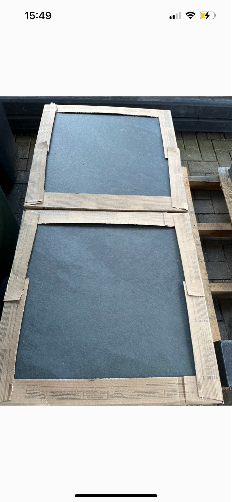 16 Nieuwe Cerasolid Lucca Groove Keramische Tegels 60x60x3cm, Ophalen, 60 cm of meer, Keramiek, Nieuw