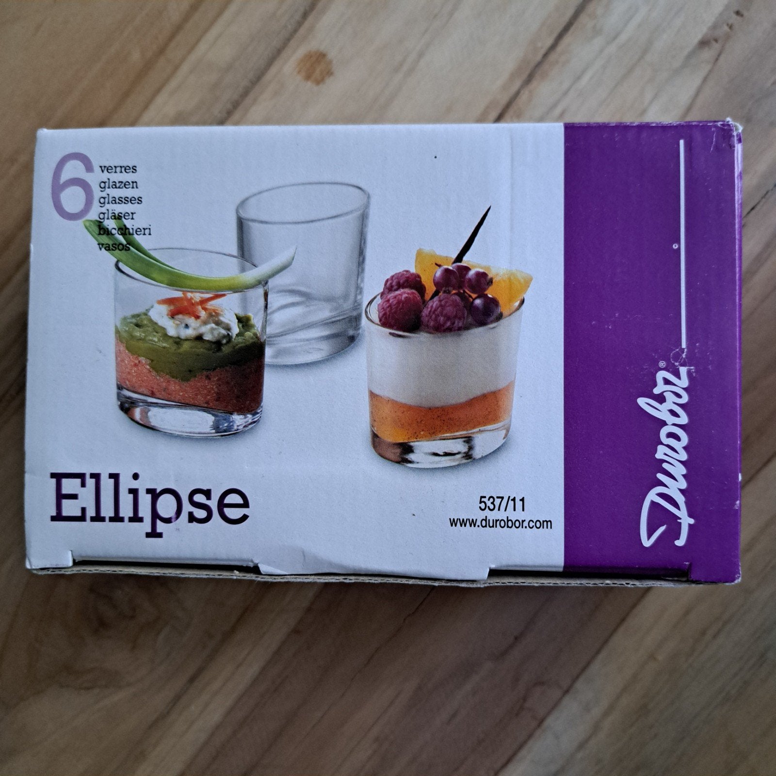 Durobor Ellipse glazen - set van 6 - 11 cl, Nieuw, Ophalen of Verzenden, Overige merken, Glas