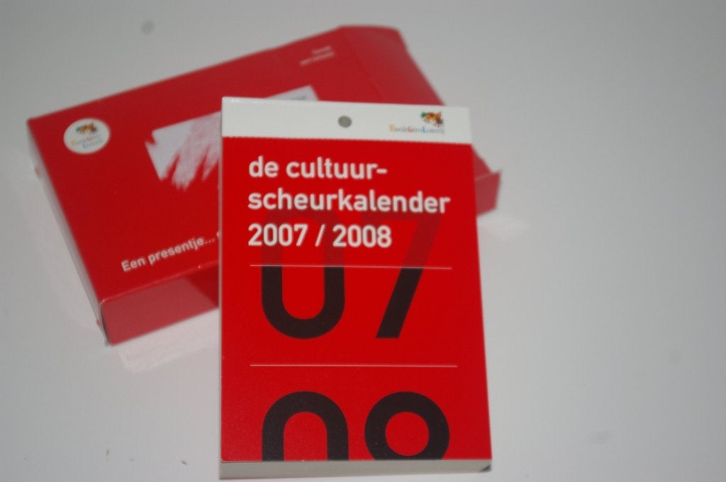 Cultuur-scheurkalender 2007 / 2008 BankGiroLoterij NIEUW, Ophalen of Verzenden, Nieuw