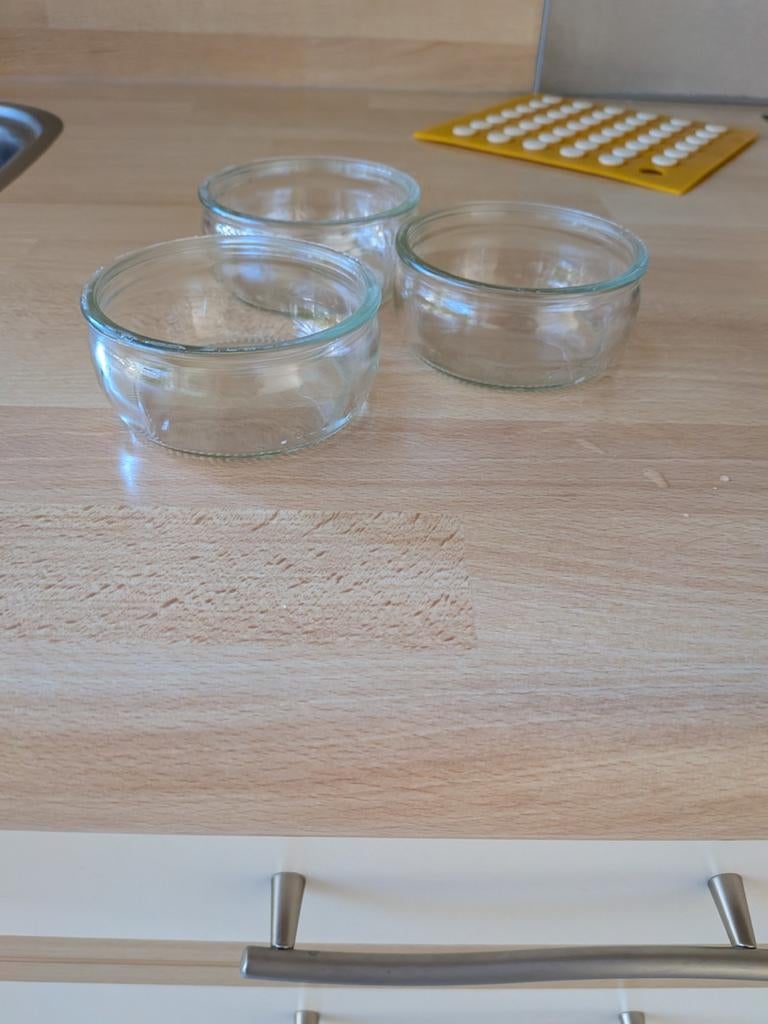Lege glazen flessen en schaaltjes, Ophalen of Verzenden