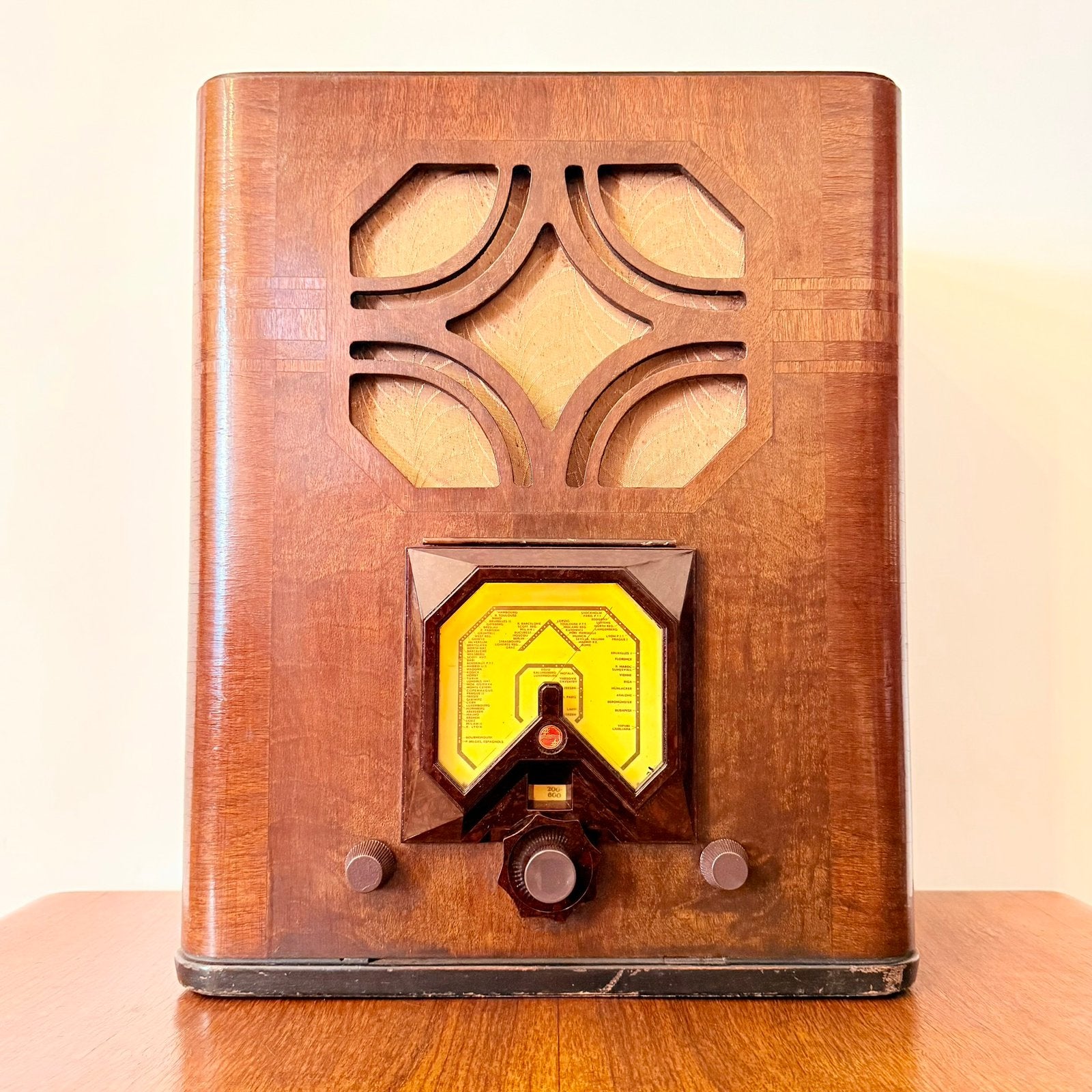 VINTAGE PHILIPS SUPER INDUCTANCE 638A BUISRADIO ART DECO, Verzenden