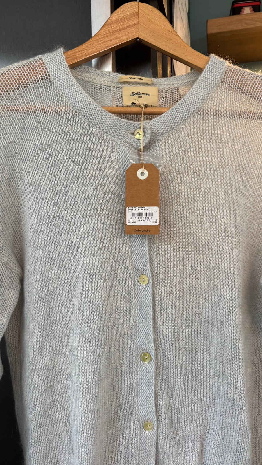 Bellerose mohair vest S, Kleding | Dames, Ophalen of Verzenden, Zo goed als nieuw, Maat 36 (S), Blauw