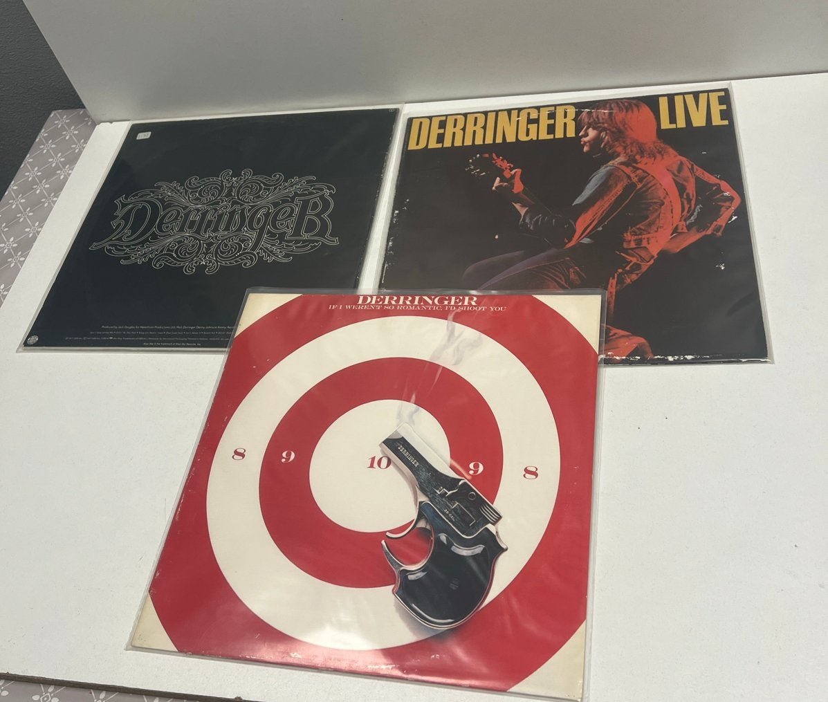 8.Derringer LP's: Live, If I Weren't So Romantic, Sweet Evil, LP, Gebruikt, Hard Rock, Originele persing