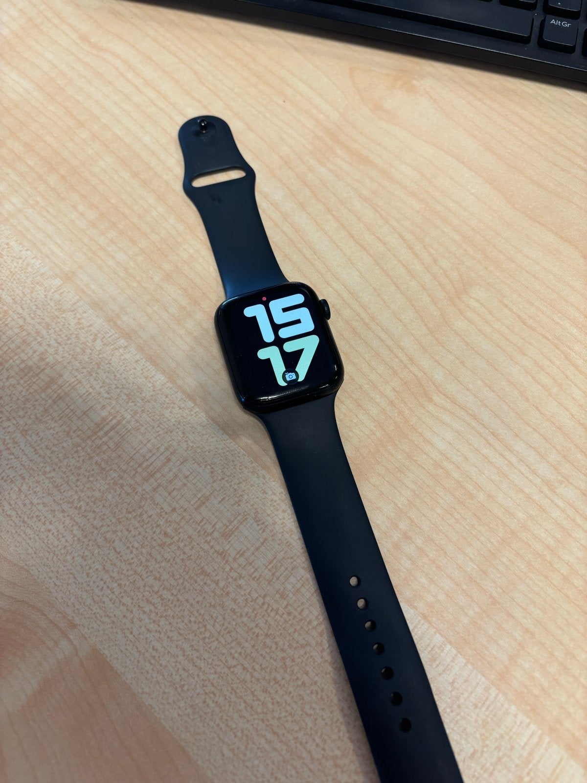 Apple Watch SE 2 Zwart - Zo goed als nieuw, Afstand, Zwart, IOS, Ophalen of Verzenden