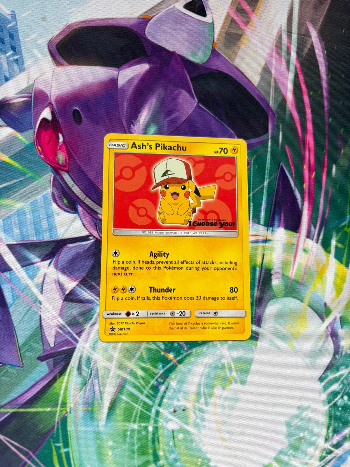 Ash’s Pikachu SM109 Promo – Pokémon The Movie I Choose You!, Ophalen of Verzenden, Zo goed als nieuw