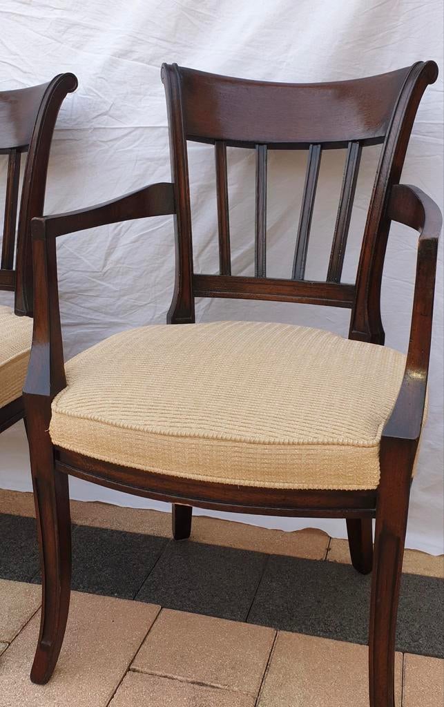 4 RAC eetkamerstoelen, Ophalen, Gebruikt, Bruin, Vier
