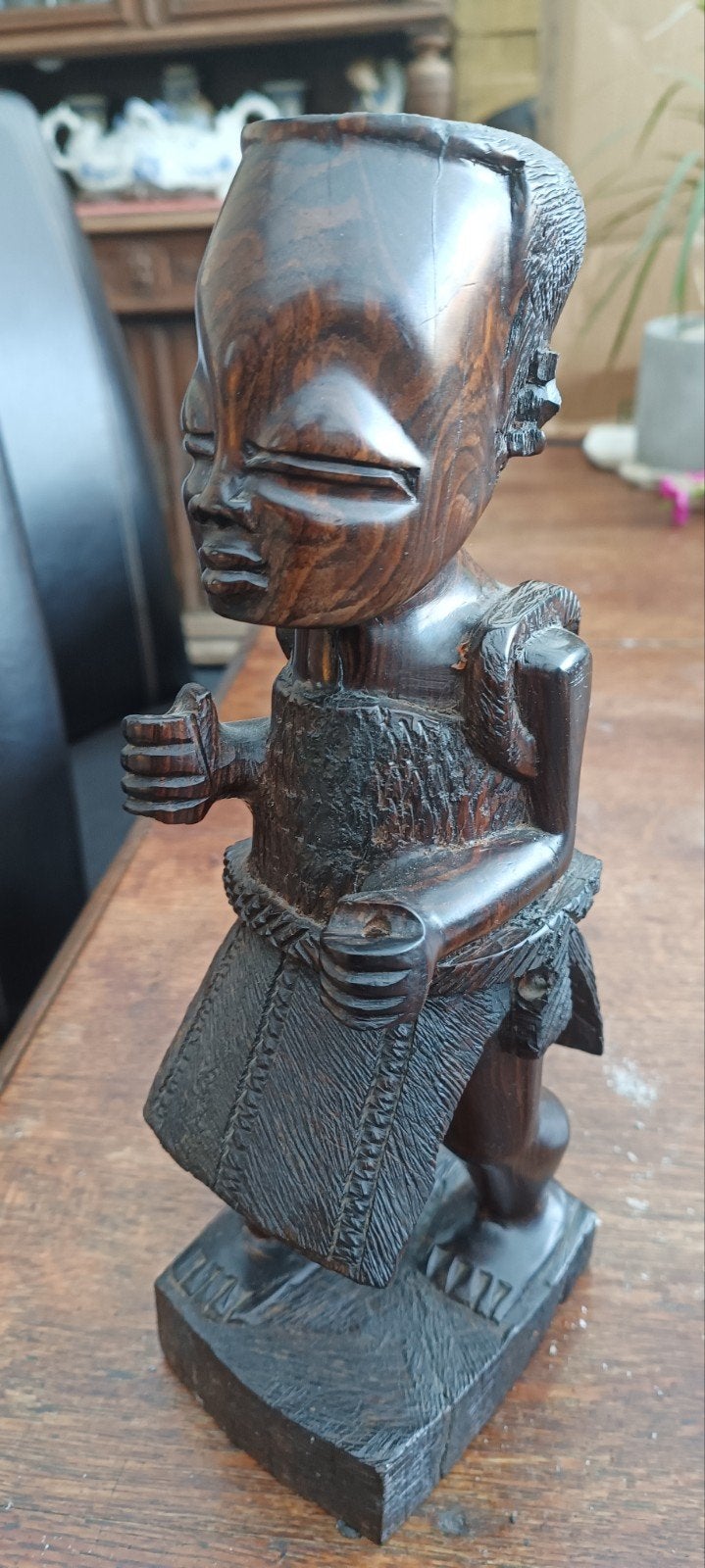 Verzameling Afrikaanse houten beelden, Hout, Afrika, Ophalen of Verzenden, Houtsnijwerk