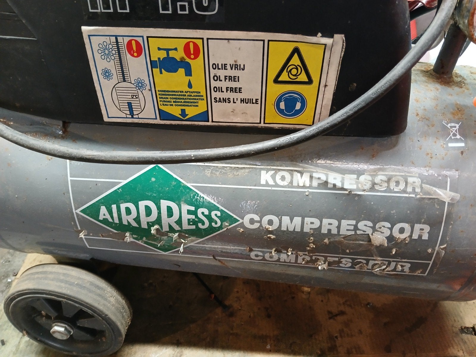 compressor 10 bar, Ophalen, Gebruikt, 6 tot 10 bar, 25 tot 100 liter
