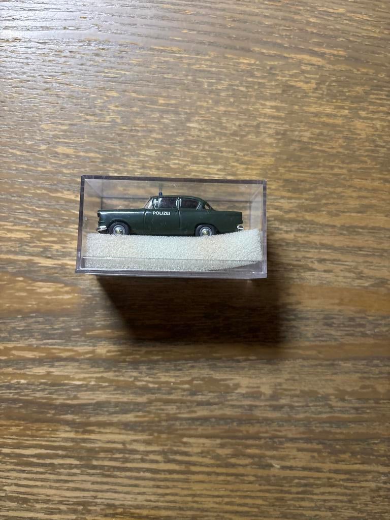 Brekina Opel Rekord P1 Polizei 1:87 H0 modelauto, Ophalen of Verzenden, Zo goed als nieuw