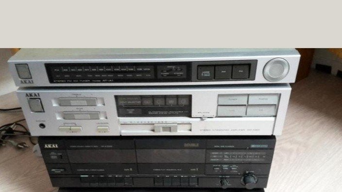 Akai Hifi Set: Tuner, Cassettedeck, Versterker, Ophalen, Cassettedeck, Akai