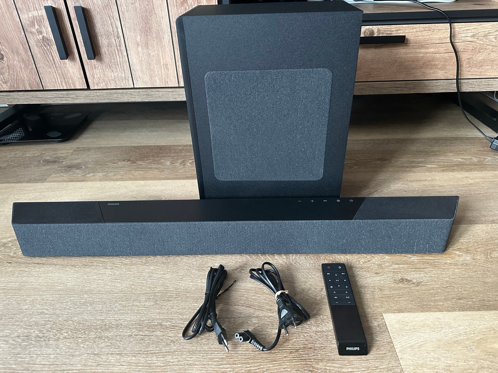 Philips TAB8907 Dolby Atmos Soundbar + Subwoofer, Ophalen of Verzenden, Bluetooth, Zo goed als nieuw