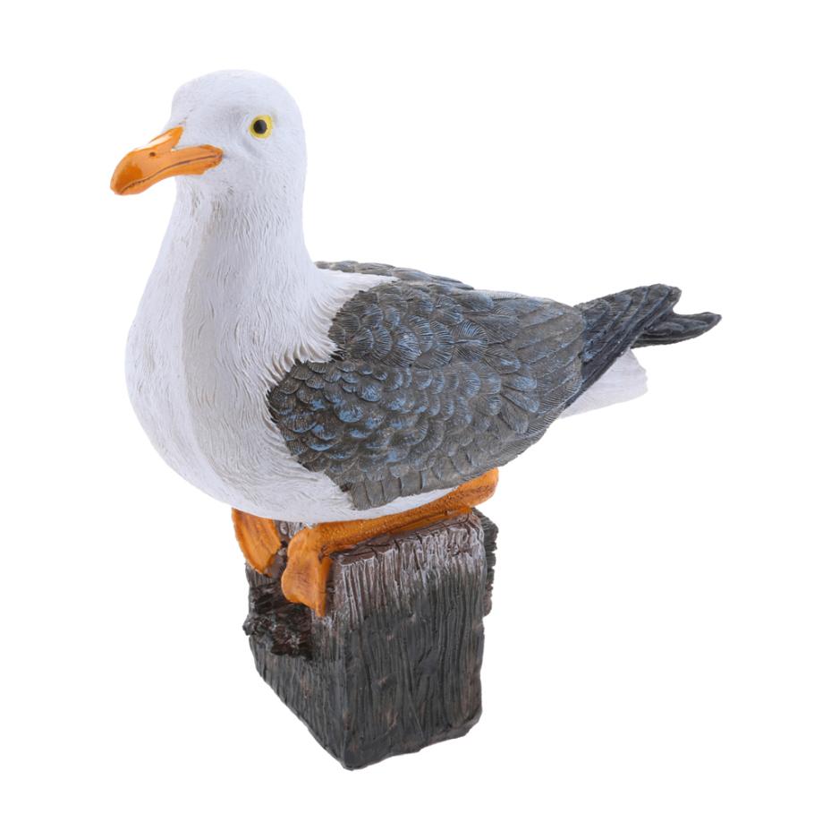 Kunst Zeemeeuw / Tuin Decoratie Dier Meeuw Vogel Beeld, Tuin en Terras, Verzenden, Nieuw, Overige materialen, Dierenbeeld