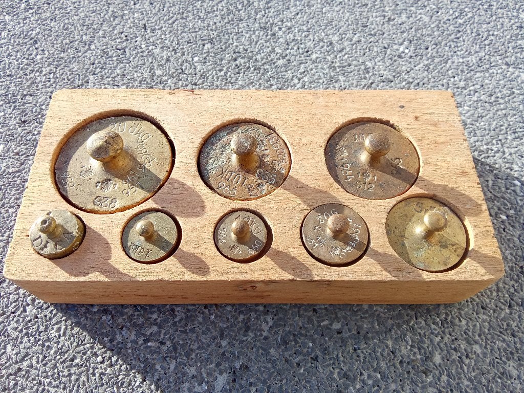 Antieke Weegschaal (plat model) nr21, Ophalen of Verzenden