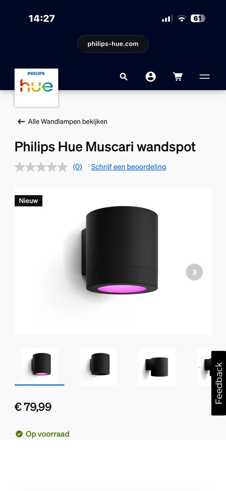 Phillips HUE lampen gekleurd en wit, Ophalen, Nieuw