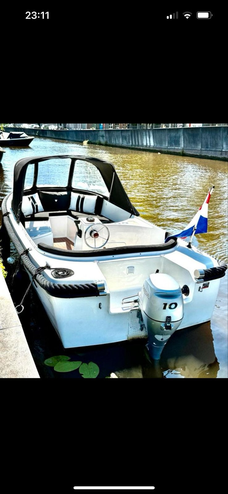 Sloep 520 Liberty honda 10 pk, Watersport en Boten, Sloepen, Ophalen, Zo goed als nieuw, Liberty, Buiskap