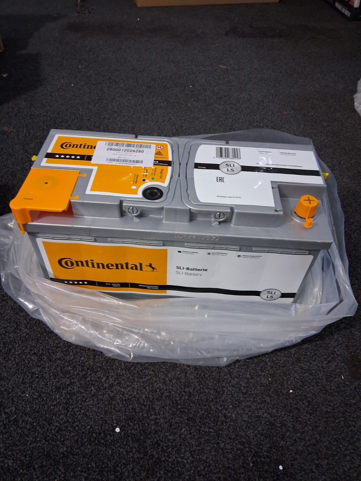 Continental SLI L5 Startaccu 12V 100Ah 900A Nieuw, Ophalen